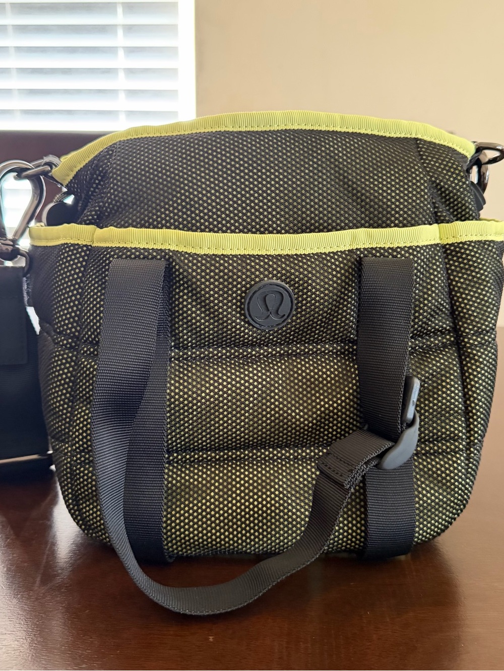 lululemon athletica Black with Yellow Trim Small Tote